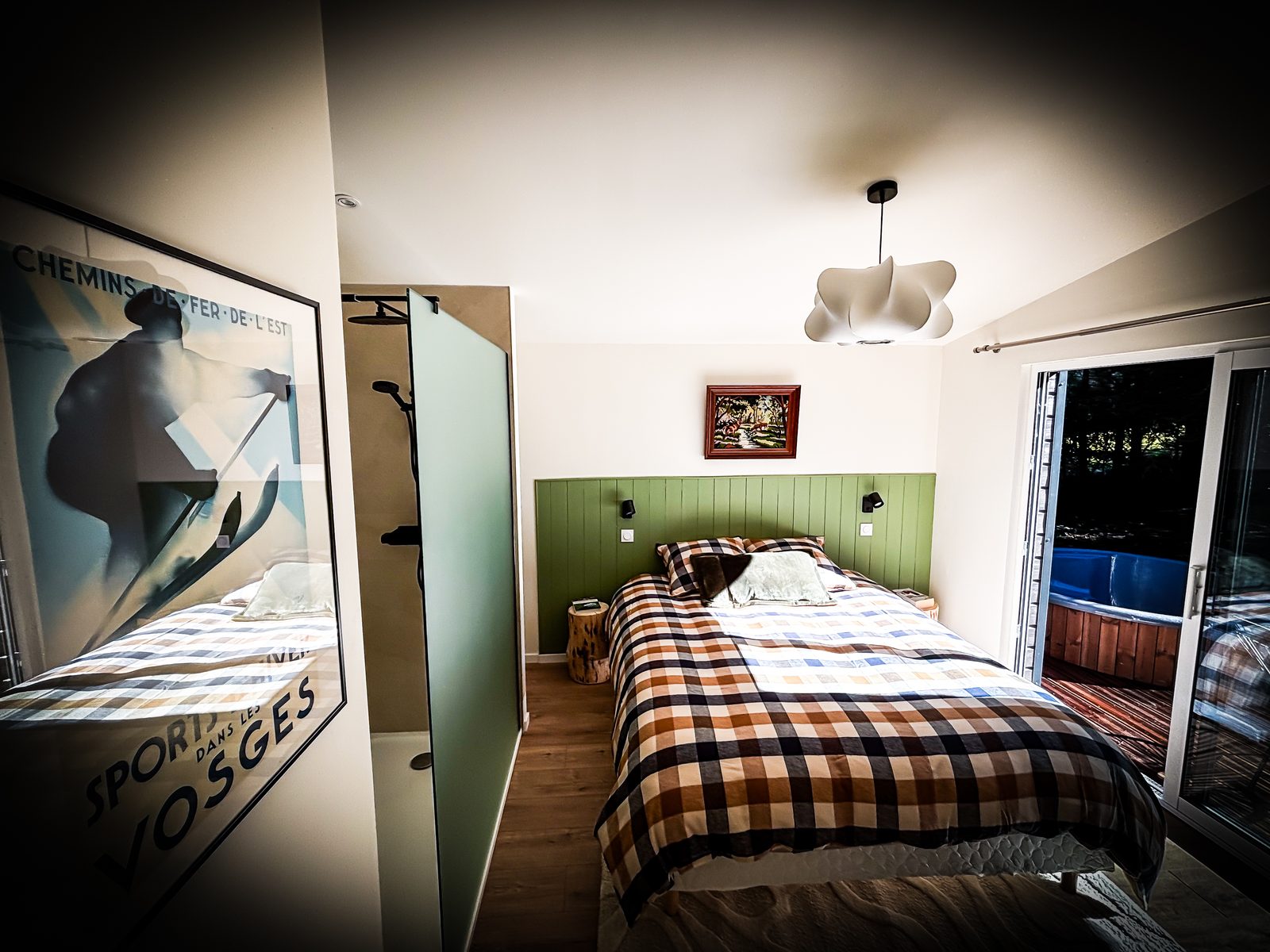 Slaapkamer BG met directe toegang tot het terras