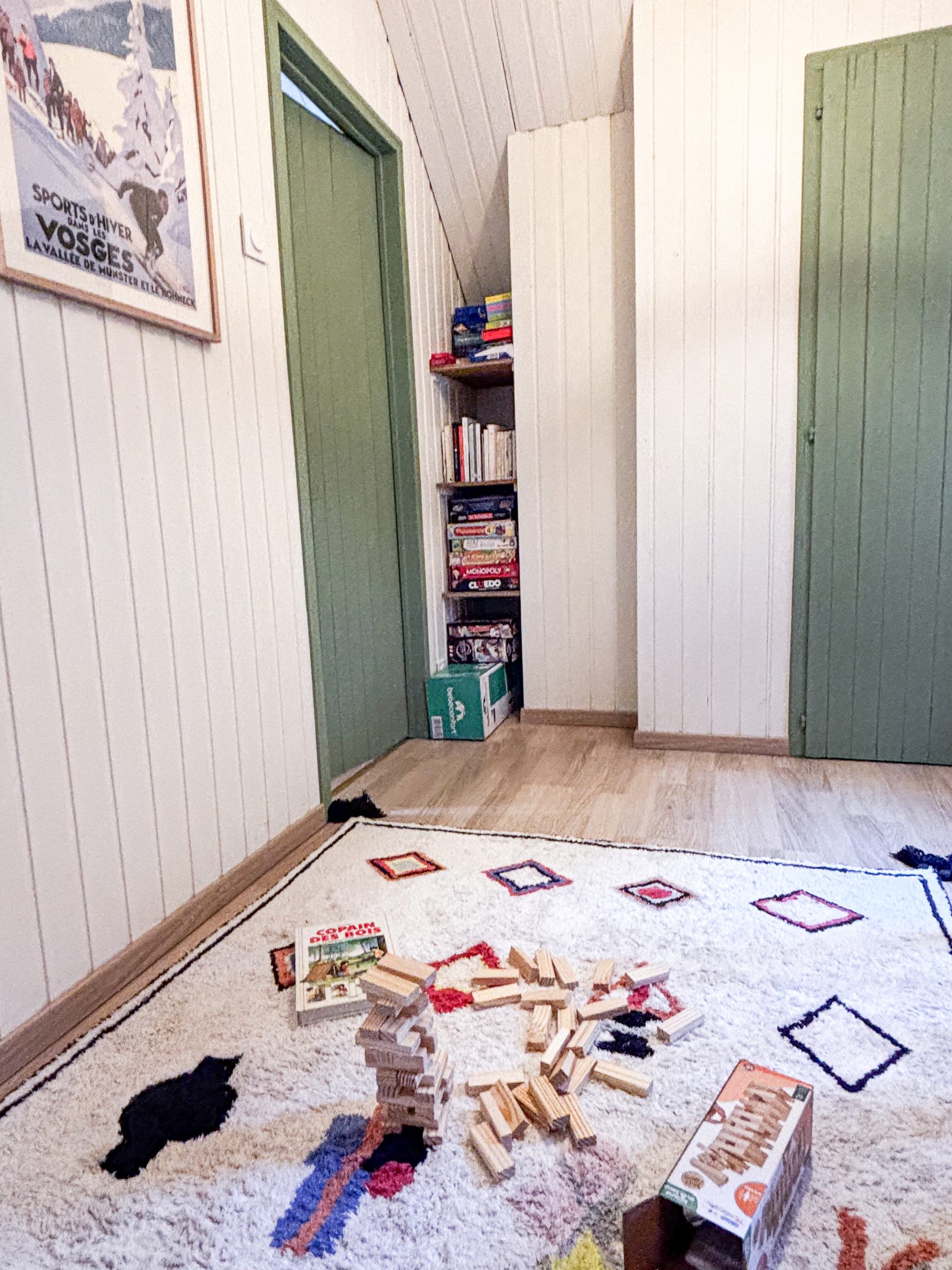 Hoek met gezelschapsspellen